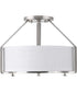 Ratio 3-Light 16" Semi-Flush Mount Brushed Nickel
