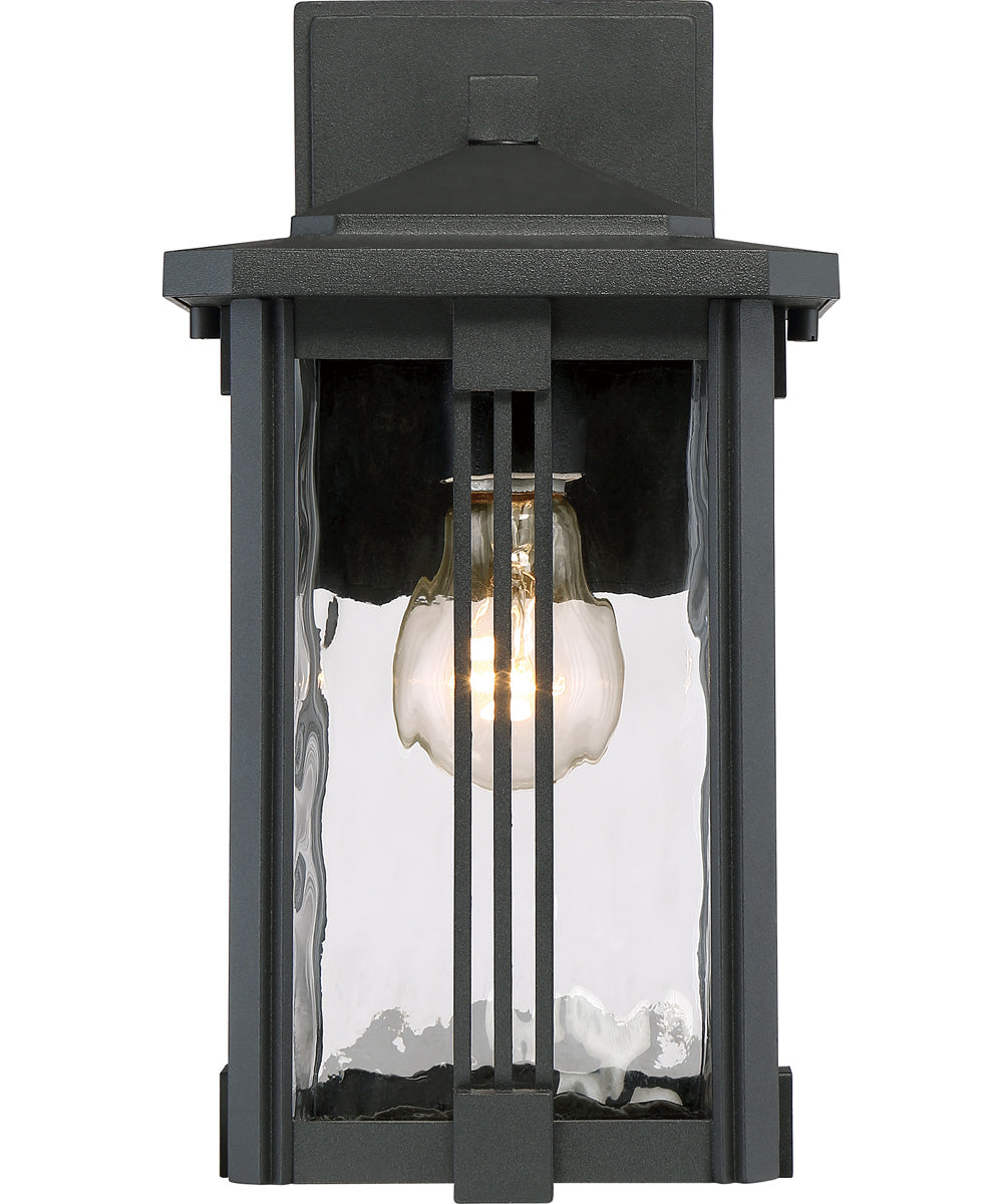 Everglade Small 1-light Outdoor Wall Light Earth Black