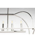 Seneca 6-Light Linear Chandelier Polished Nickel