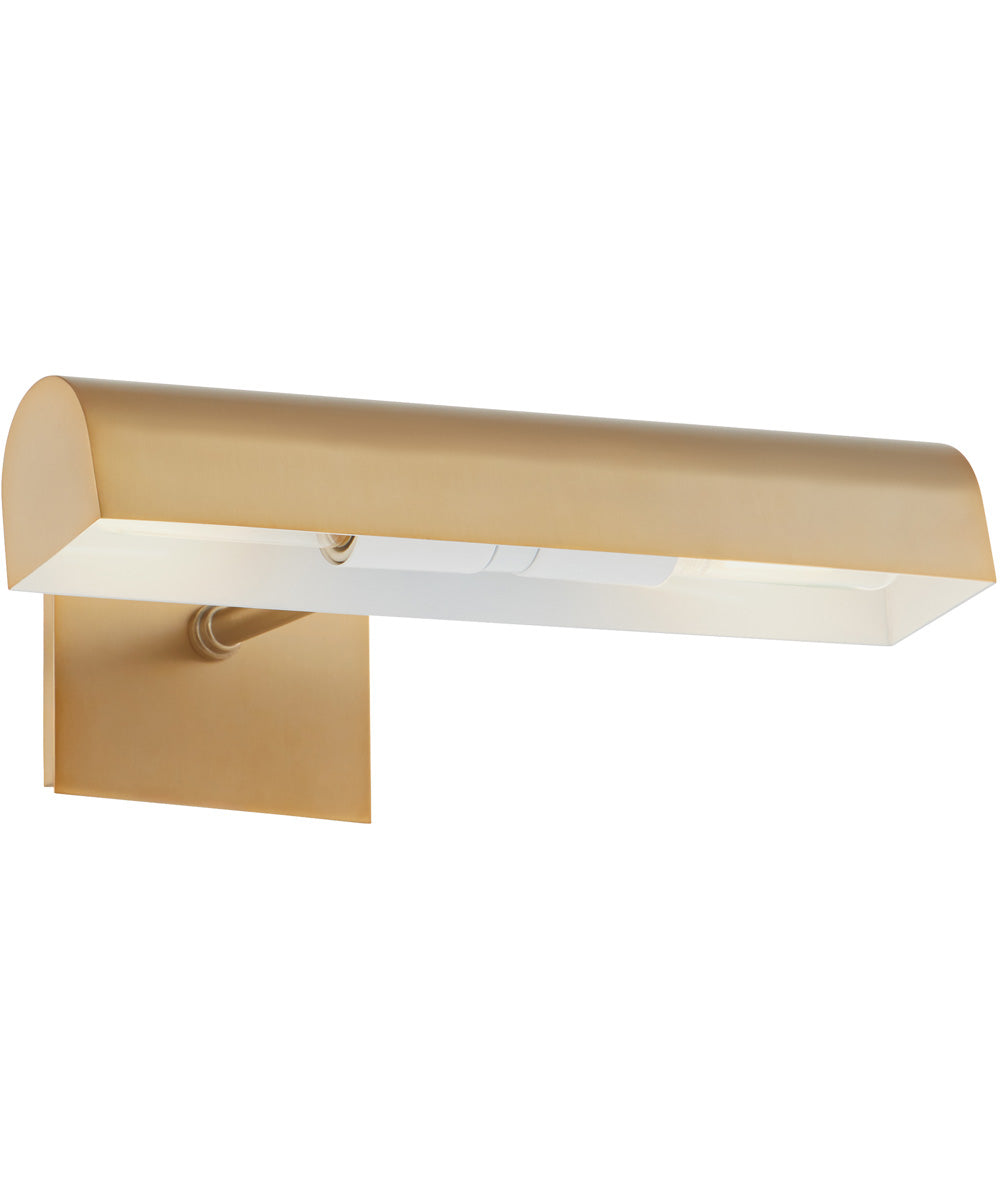 2-light Wall Mount Light Fixture Aged Brass