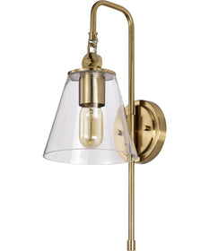 Dover 1-Light Vanity & Wall Vintage Brass