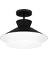 Quoizel Semi-Flush Mount Medium 1-light Semi Flush Mount Matte Black