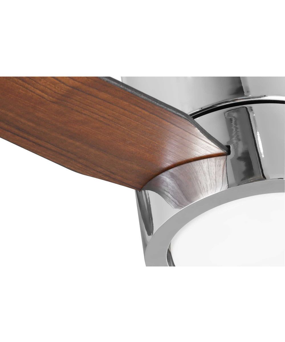 Braden 56" 3-Blade Indoor Hugger Ceiling Fan Polished Chrome