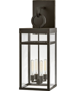 Porter 4-Light Double Extra Large Outdoor Wall Mount Lantern in Oil Rubbed Bronze