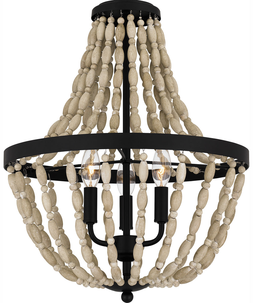 Quoizel Pendant Large 3-light Pendant Matte Black