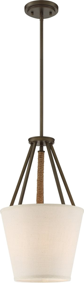 12"W Seneca 3-Light Pendant Mahogany Bronze