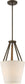 12"W Seneca 3-Light Pendant Mahogany Bronze