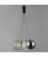 Burst 4-Light LED Pendant - Mixed Black