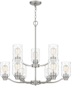 Acacia 9-light Chandelier Brushed Nickel