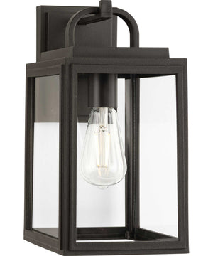 Grandbury 1-Light Transitional Clear Glass Outdoor Wall Lantern Antique Bronze