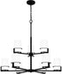 Seymour 9-light Chandelier Matte Black