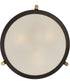 Calvary Large 3-light Semi Flush Mount Western Bronze