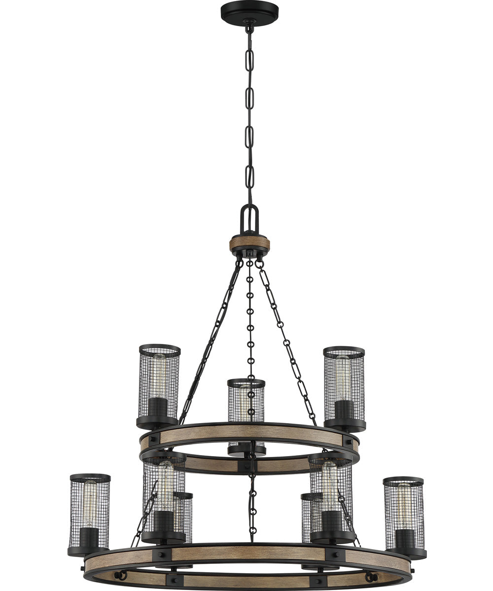 McCrady 9-light Chandelier Matte Black