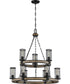 McCrady 9-light Chandelier Matte Black