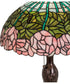 23"H Cabbage Rose  Table Lamp