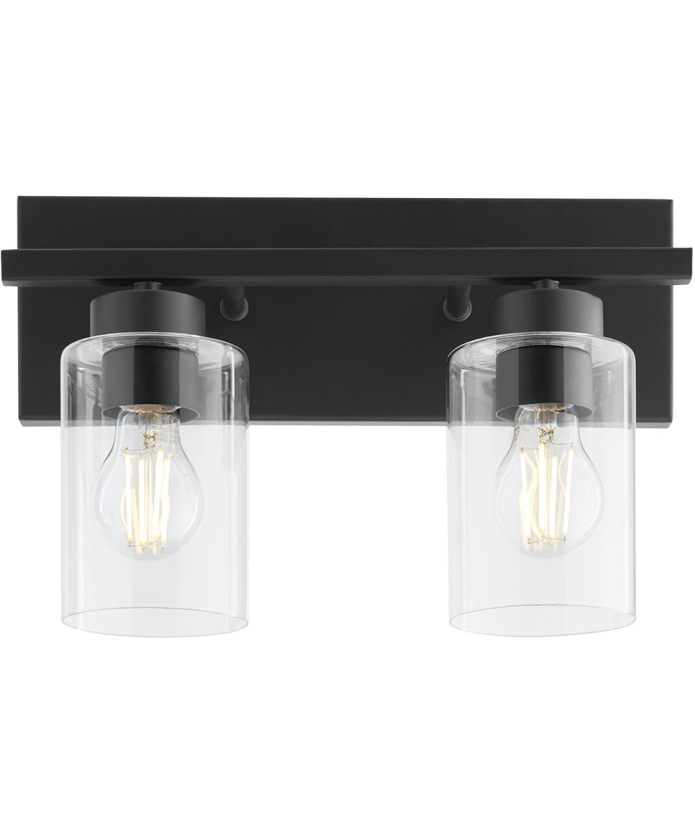 Carter 2-light Bath Vanity Light Matte Black