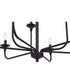 Jolenne 8-Light Chandelier Flat Black
