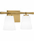 Brindley Medium 2-light Bath Light Aged Brass