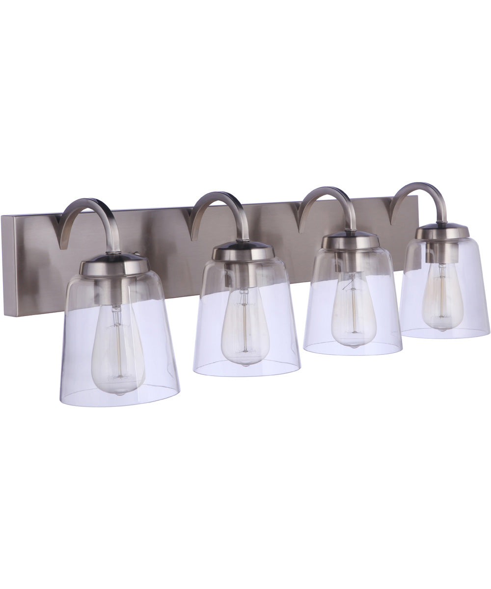 Elsa 4-Light Vanity Brushed Polished Nickel