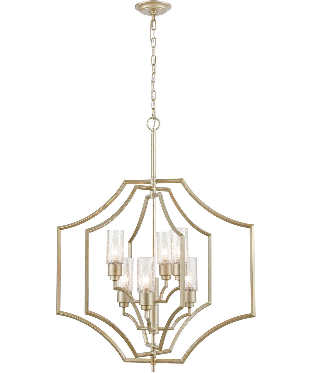 Cheswick 6-Light chandelier  Aged Silver