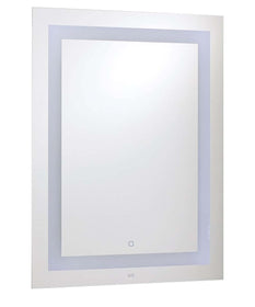 Rectangle LED Lighted Vanity Wall Mirror 24"x32" by Brilli