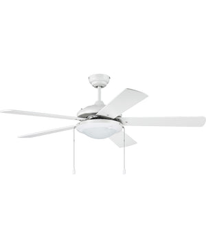 52" Nikia 2-Light LED Ceiling Fan (Blades Included) White