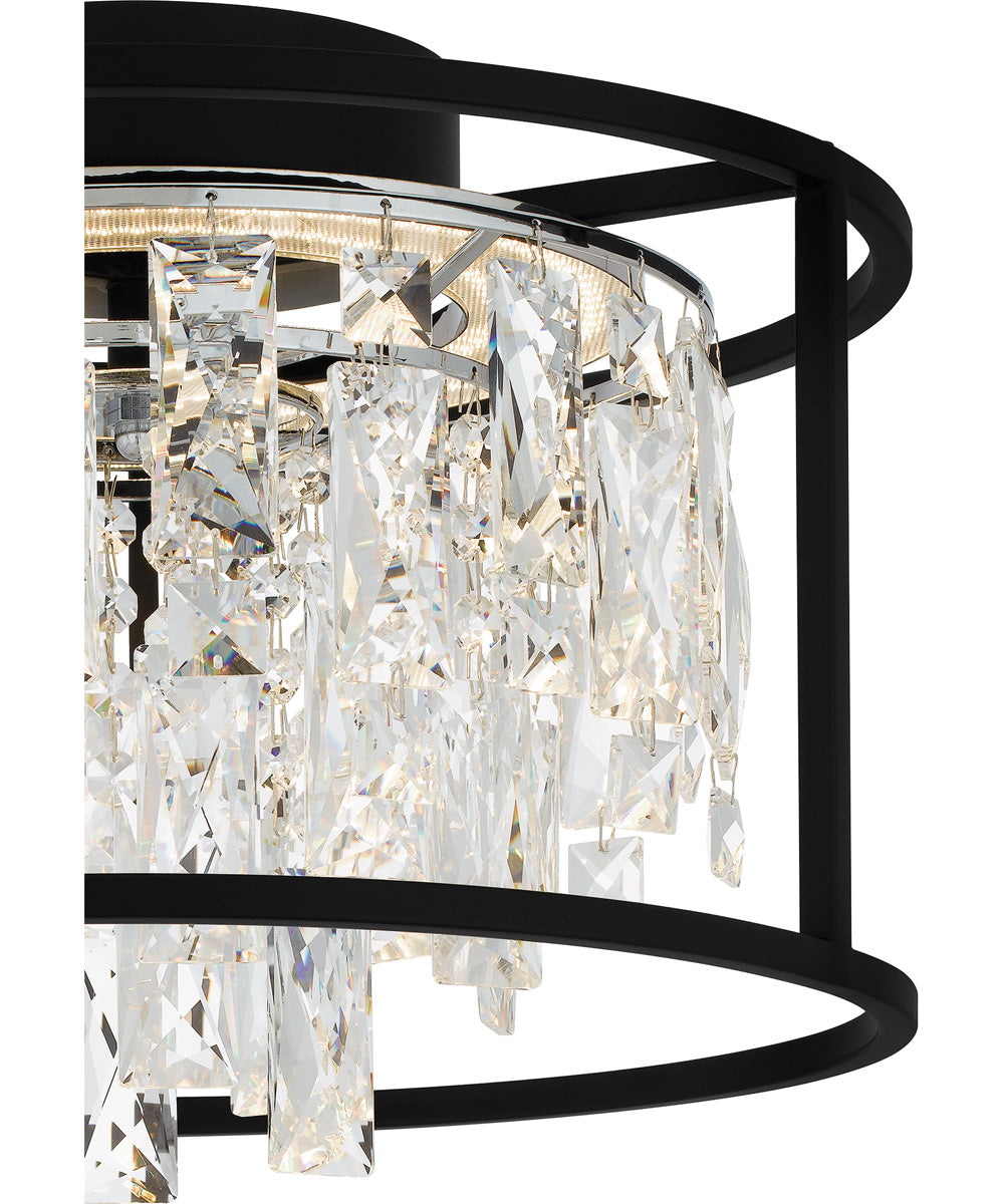 Brillance Medium Flush Mount Matte Black