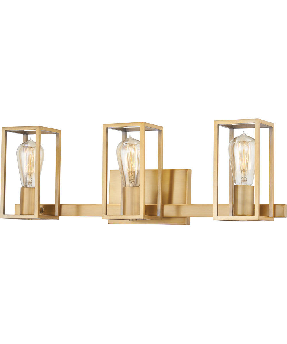 Leighton Large 3-light Bath Light Weathered Brass