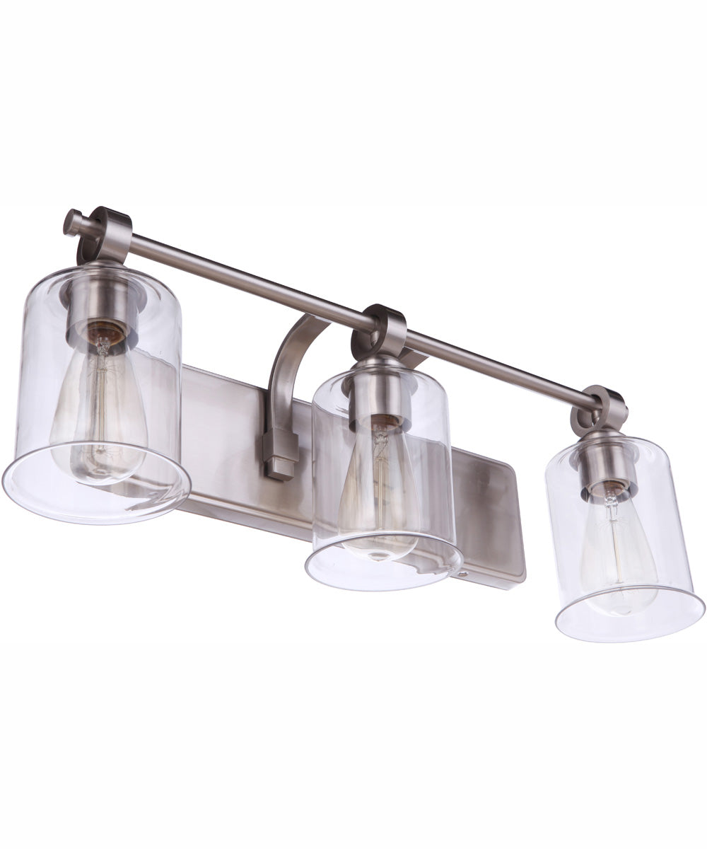 Romero 3-Light Vanity Brushed Polished Nickel