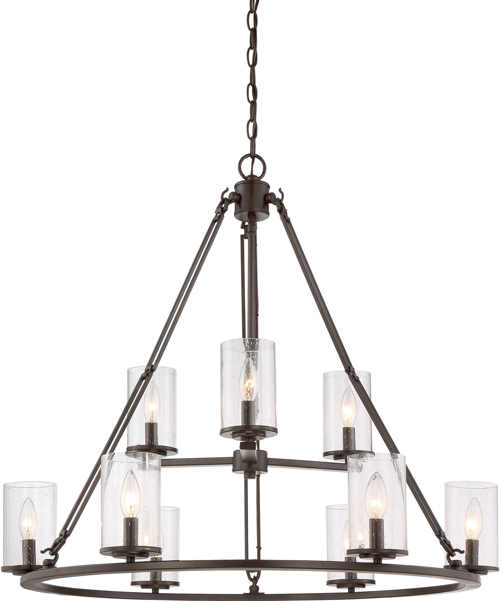 Buchanan 9-light Chandelier Western Bronze