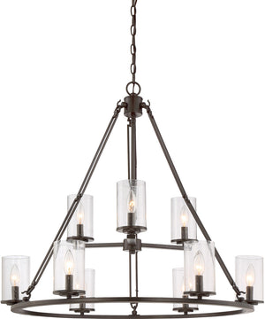 Buchanan 9-light Chandelier Western Bronze