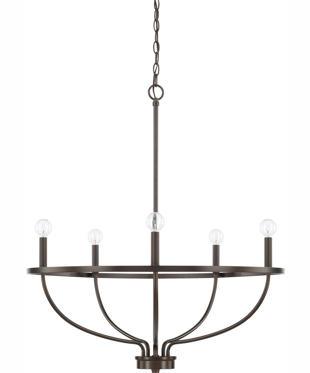 Greyson 5-Light Chandelier Bronze