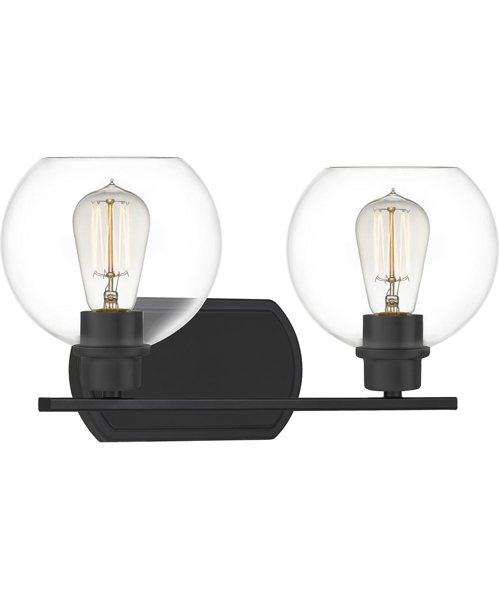Pruitt Medium 2-light Bath Light Matte Black