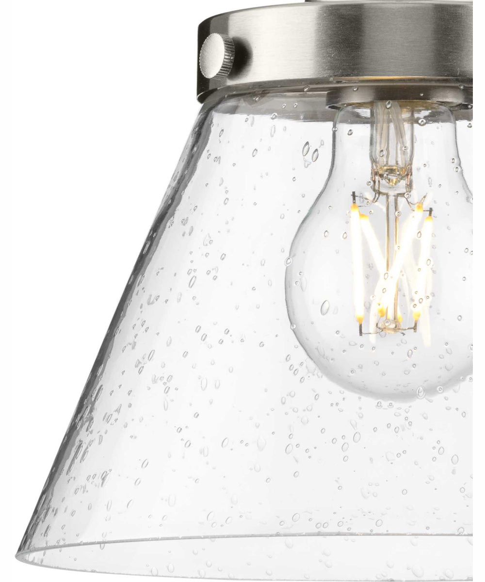 Hinton 1-Light Modern Farmhouse Pendant Brushed Nickel