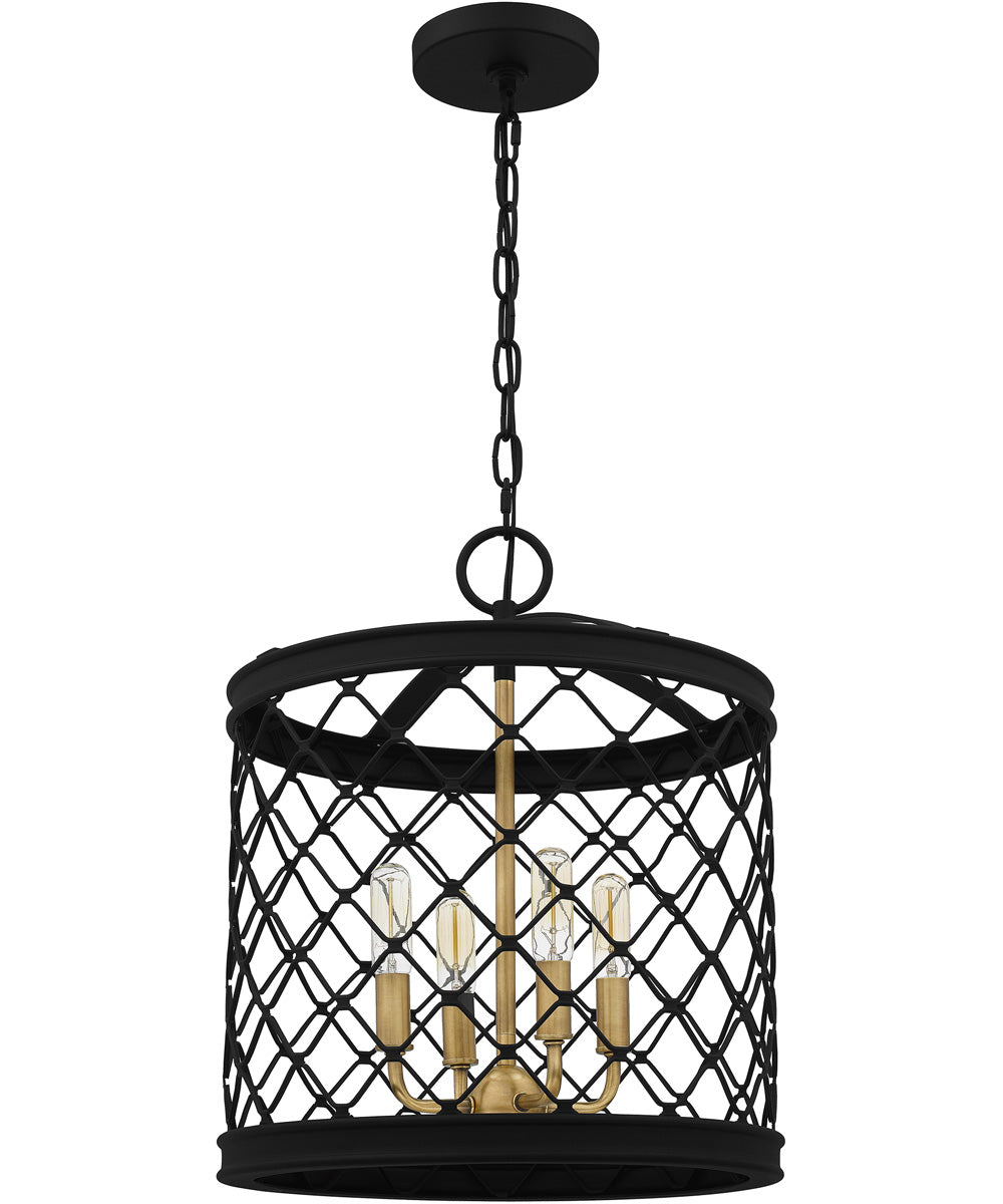 Calais 4-light Pendant Earth Black