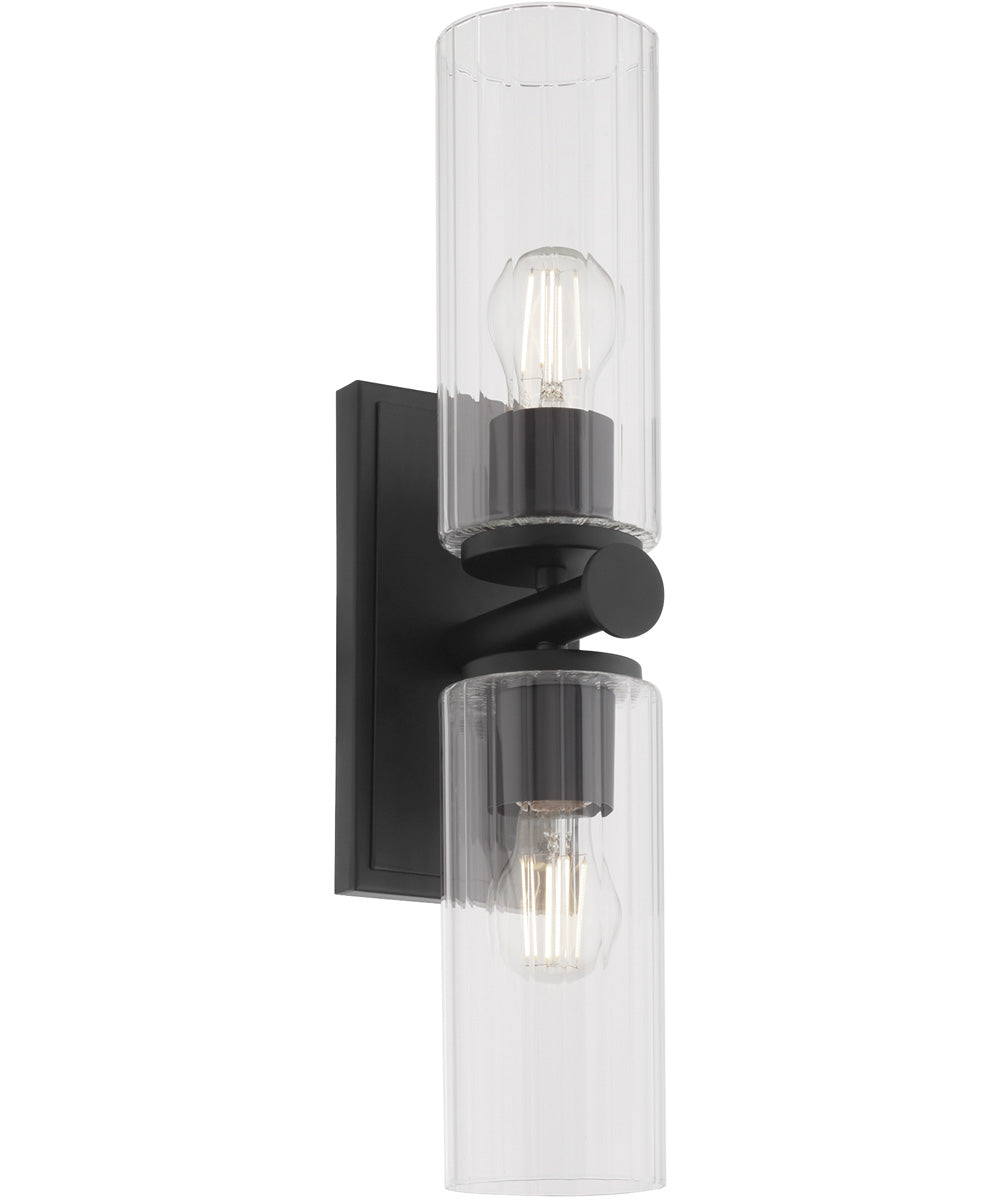 Tamara Day's Mercier 2-light Wall Mount Light Fixture Matte Black