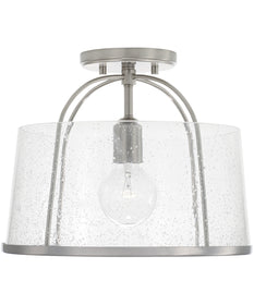 Madison 1-Light Dual-Mount Semi-Flush/Pendant Mount Brushed Nickel