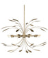 Mariposa 8-Light Hanging Pendant Light Antique Gold
