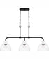 Otten Medium 3-light Island Light Matte Black