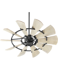 52"W Windmill Ceiling Fan Noir