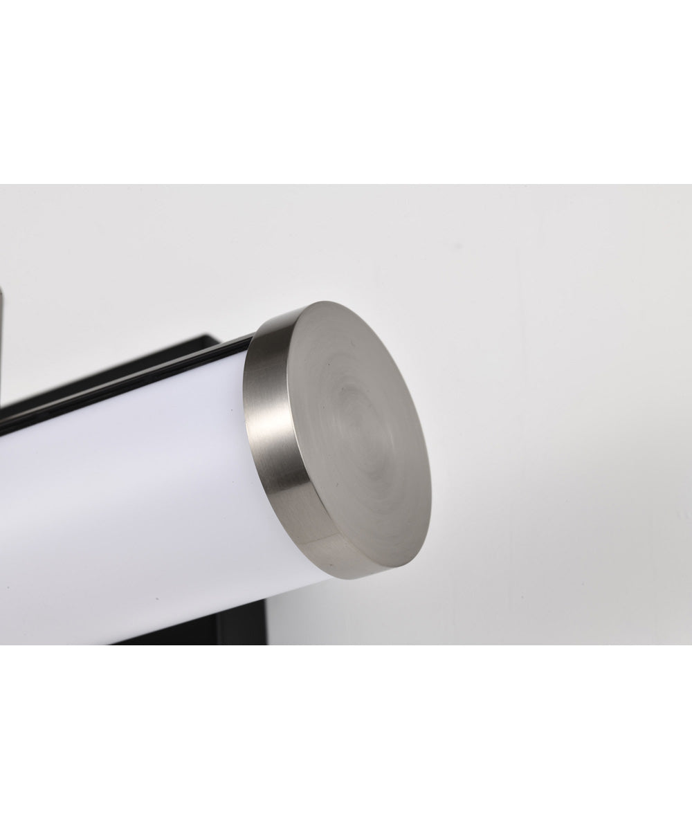 Solano  Vanity & Wall Black / Brushed Nickel