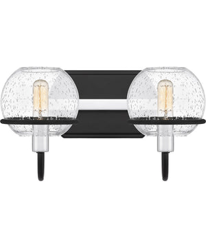 Phoenix Medium 2-light Bath Light Matte Black