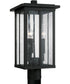 Barrett 3-Light Outdoor Post-Lantern Rain or Shine - Black