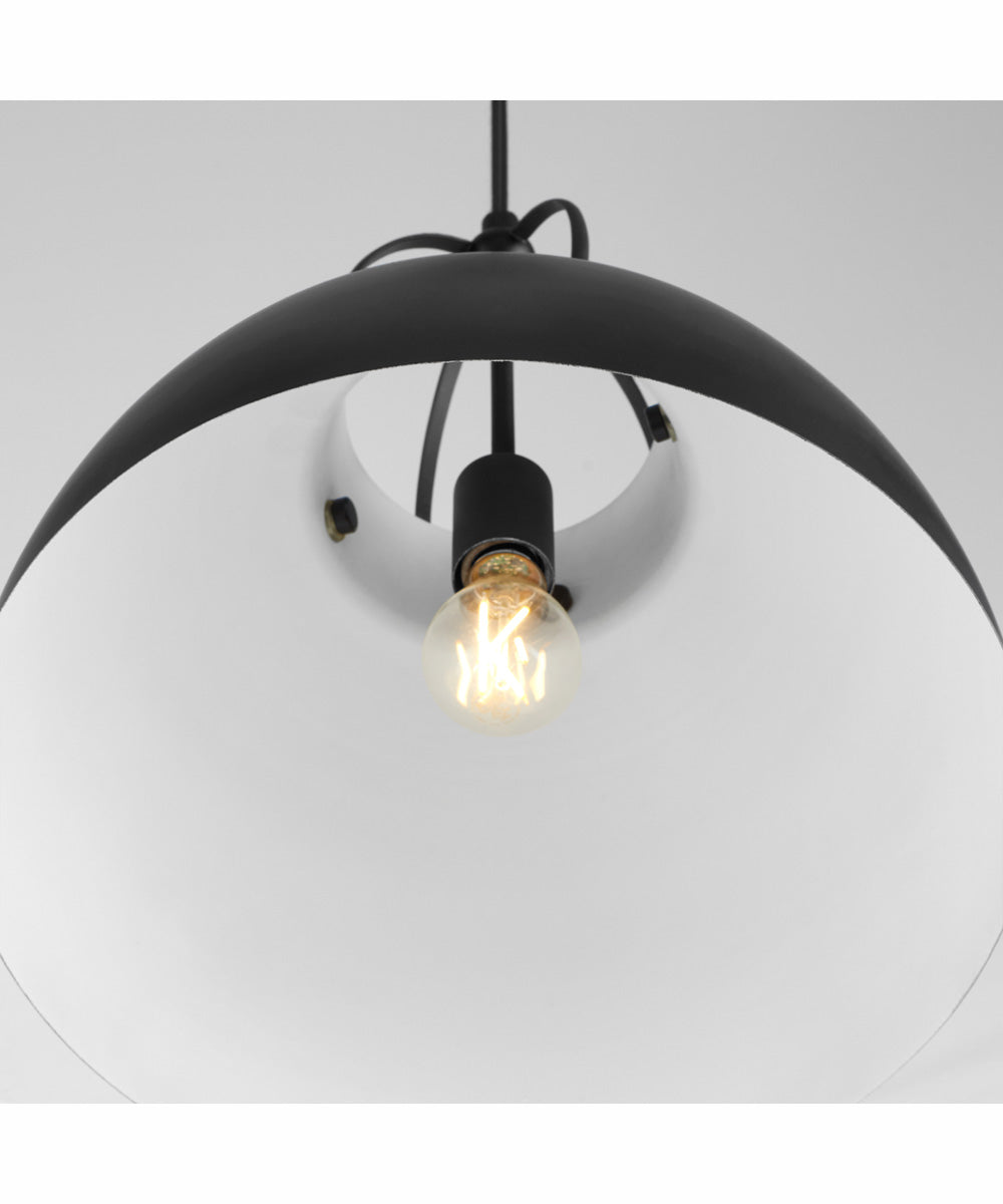 1-light Pendant Matte Black