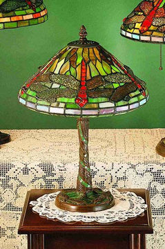 17"H Dragonfly Cone Twisted Fly Accent Lamp