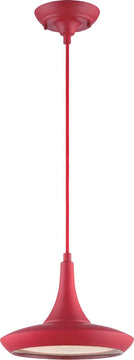 11"W Fantom 1-Light Pendant Red