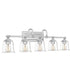 Nicholas 5-light Bath Light Polished Chrome
