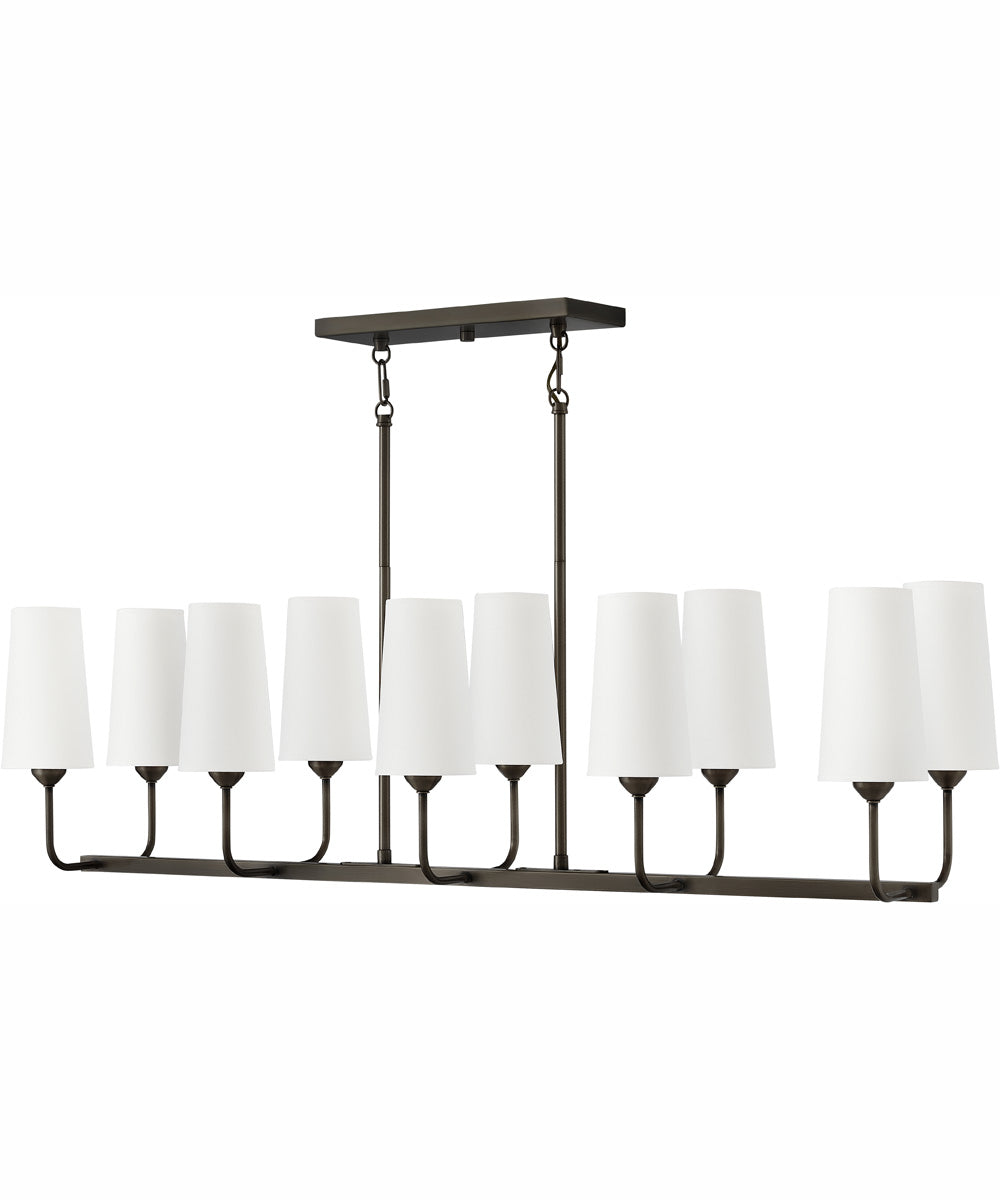 Lewis 10-Light Ten Light Linear in Black Oxide