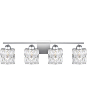 Gibson Extra Large 4-light Bath Light Polished Chrome