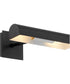 2-light Wall Mount Light Fixture Matte Black